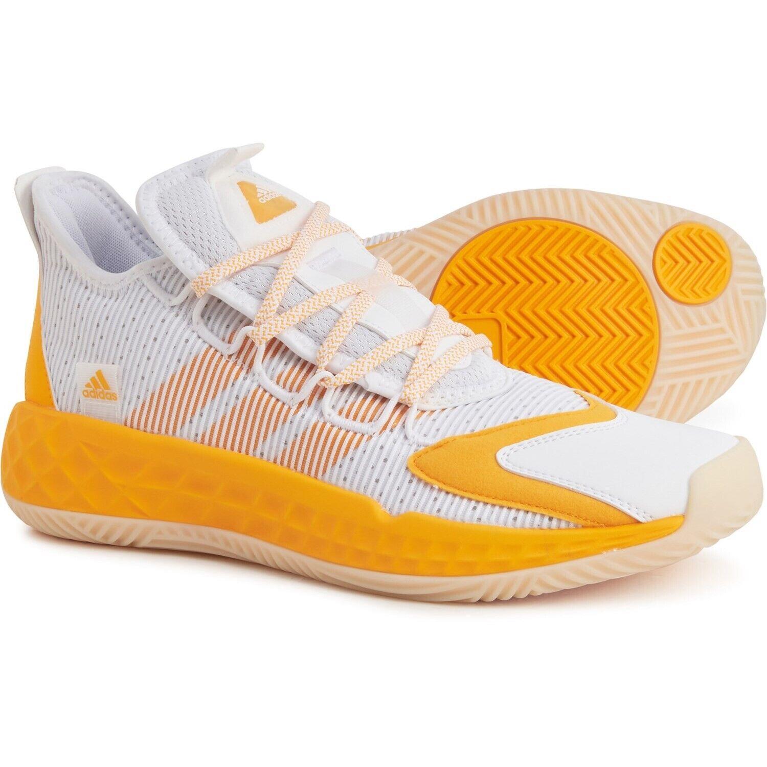 Adidas Pro Boost Low White Golden Yellow 14 FX9214 Mens Basketball Shoes Low Top