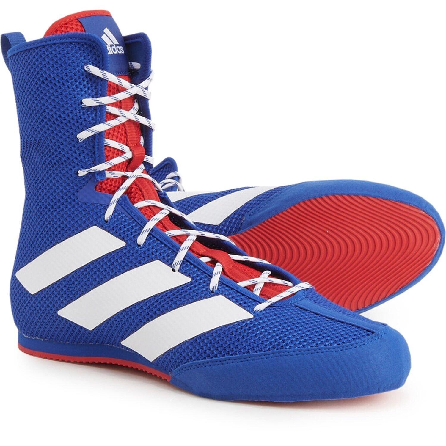 Adidas Box Hog 3 Blue White Red Men Usa 10.5 FZ5306 Boxing Shoes Wmns11.5 Boxer
