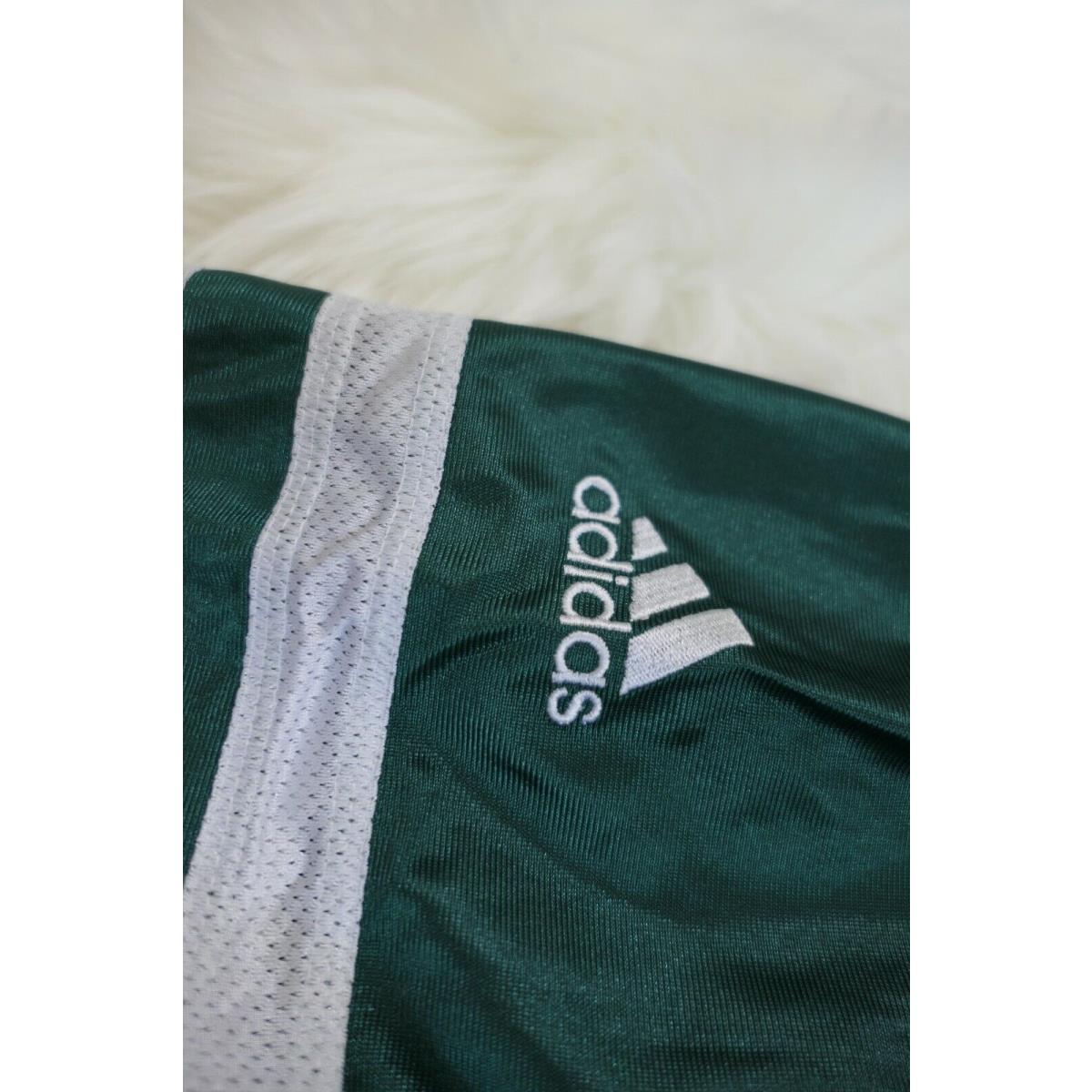 90s Adidas Polyester Green White Azteca Men`s Small Soccer Shorts