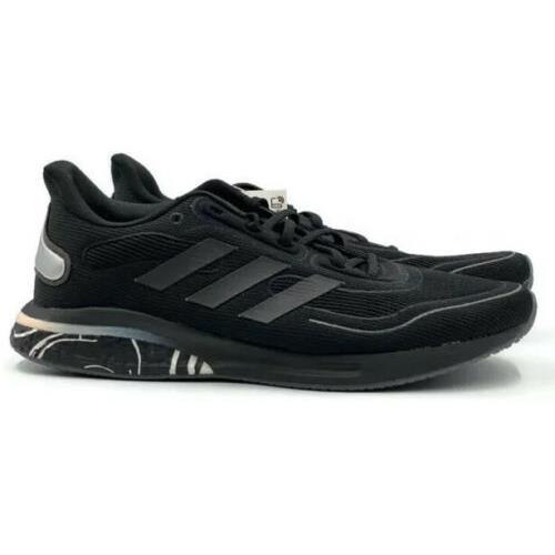 Adidas Supernova Womens Sz 6.5 Casual Running Shoe Black White Trainer Sneaker