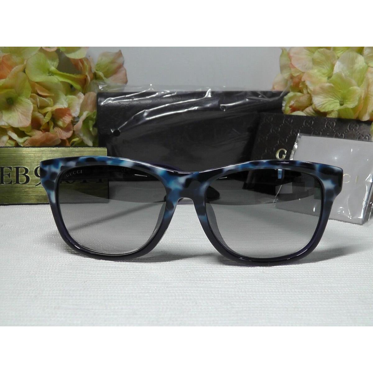 Gucci sunglasses  - Havana Blue Frame, Gray Lens 1
