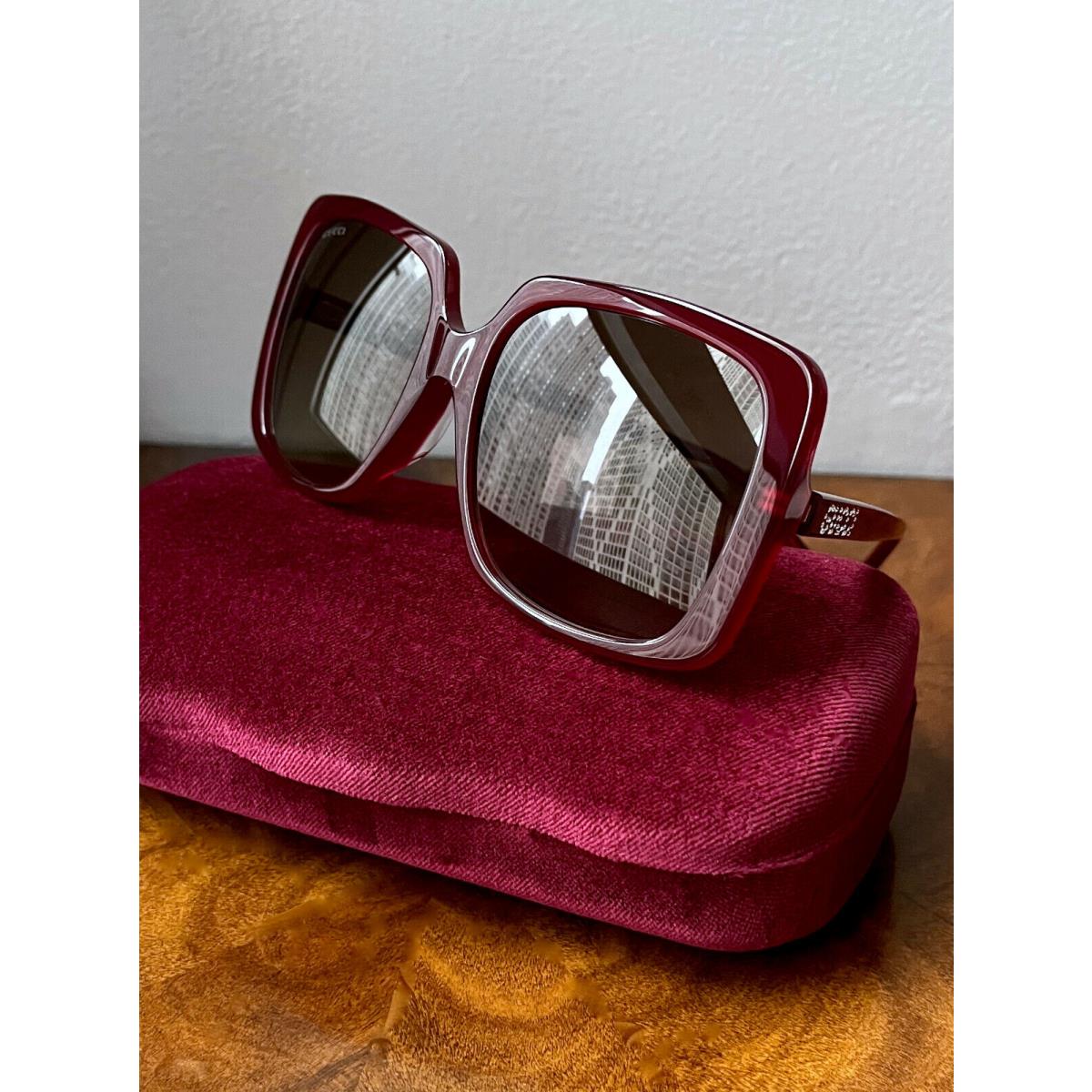 57mm square sunglasses gucci