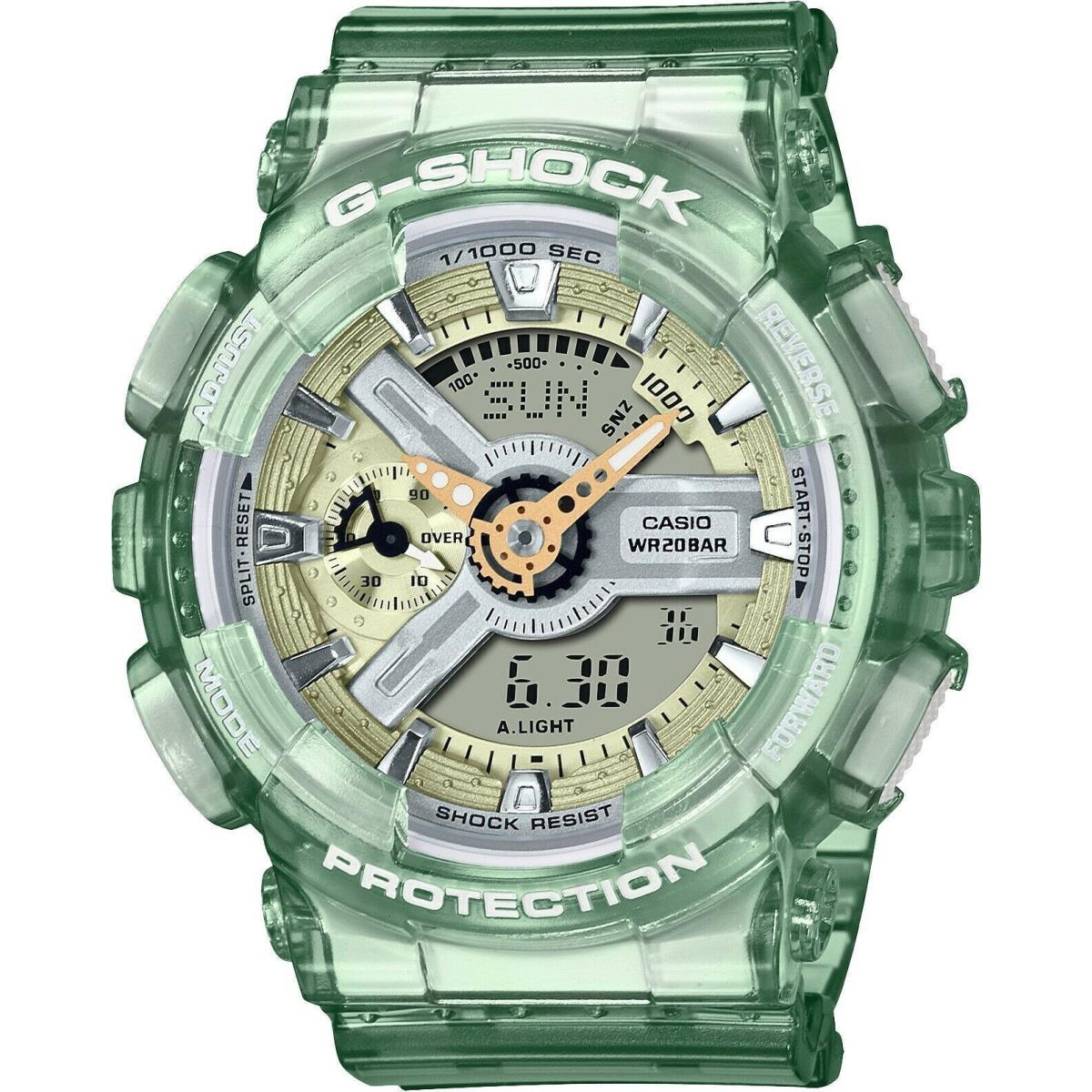 Casio G-shock GMAS120GS-3A Clear Green Analog-digital Limited Watch