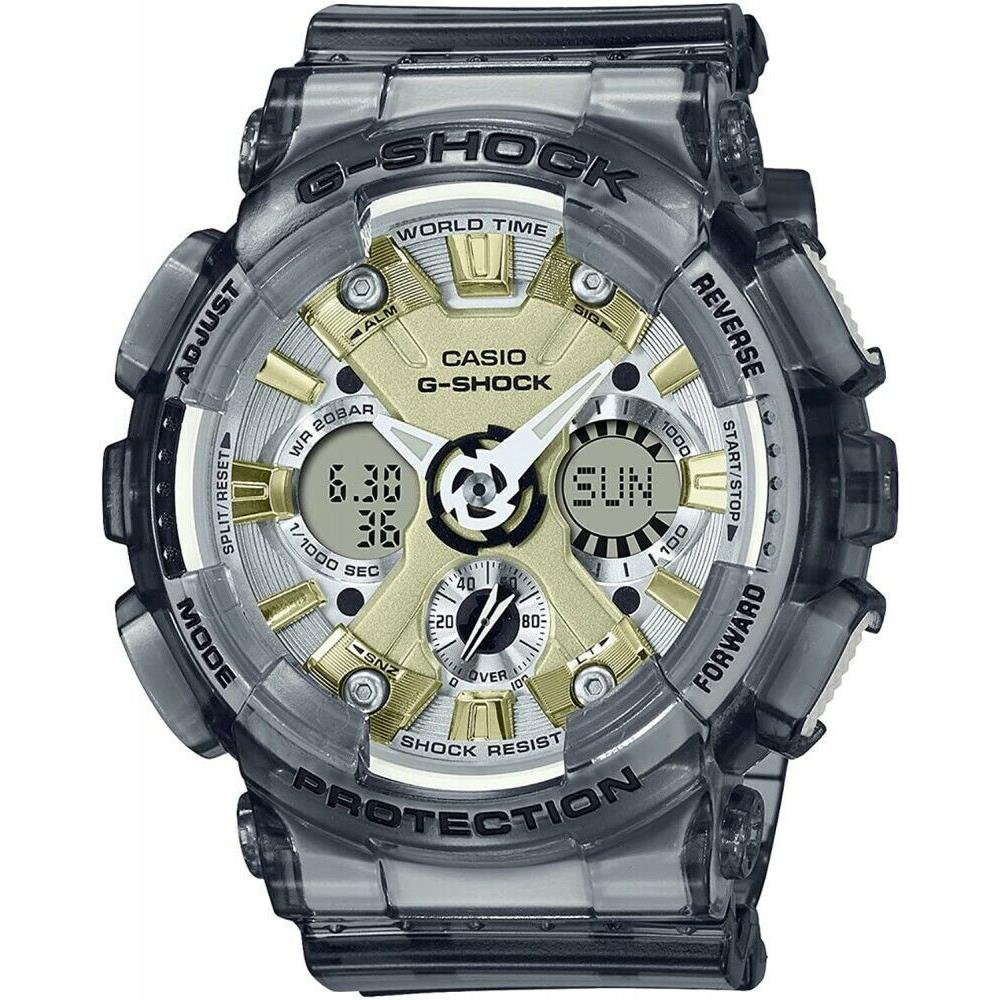 Casio G-shock GMAS120GS-8A Clear Black Analog-digital Limited Watch