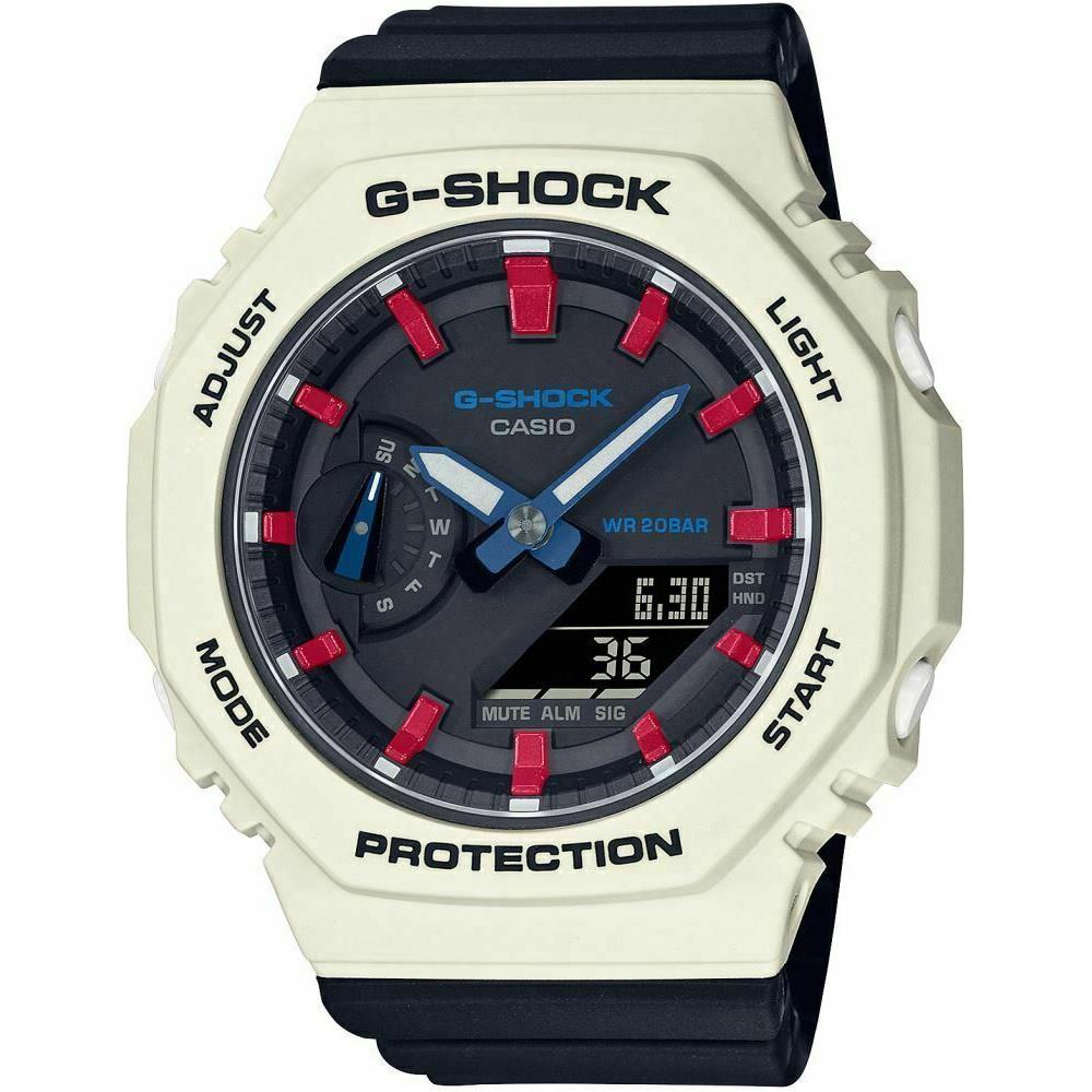 Casio G-shock GMAS2100WT-7A2 Analog Digital White Tricolor Resin Watch