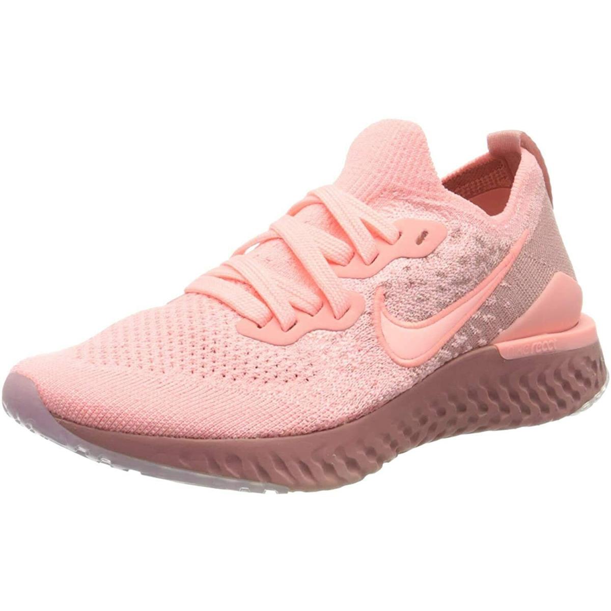 Nike Epic React Flyknit 2 Pink Women s Shoes Sz 11.5 Running Athletic BQ8927