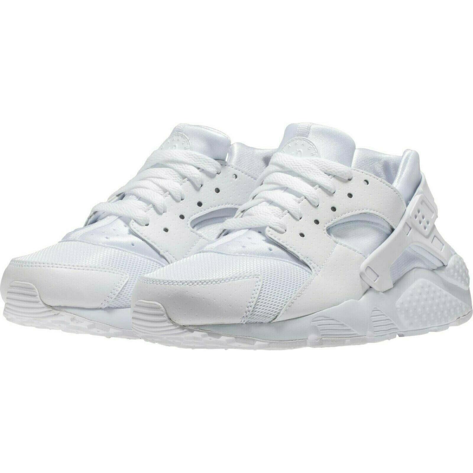 Nike Huarache Run GS Womens Size 7.5 Shoes 654275 110 Triple White Sz 6Y