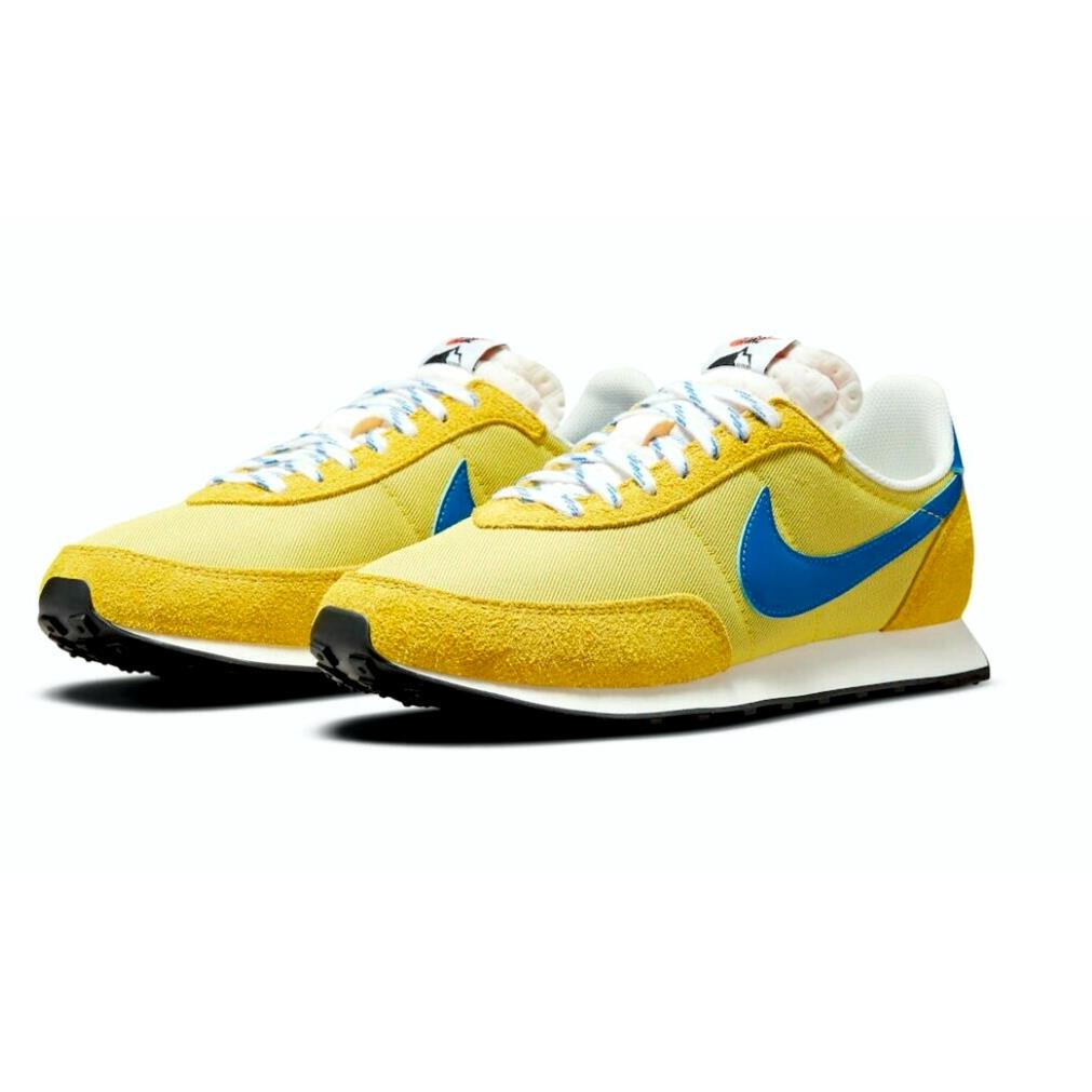 Nike Waffle Trainer 2 SD Mens Size 10 Sneaker Shoes DC8865 700 Yellow Strike
