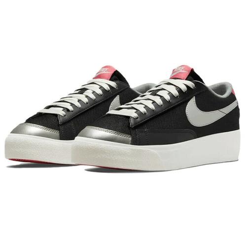 Nike Blazer Low Platform Womens Size 6.5 Sneaker Shoes DO2774 010 White Black - Multicolor