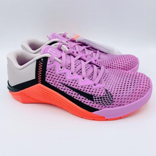 Nike Metcon 6 Beyond Pink Training Shoes Women`s Size 9 AT3160-660 No Lid