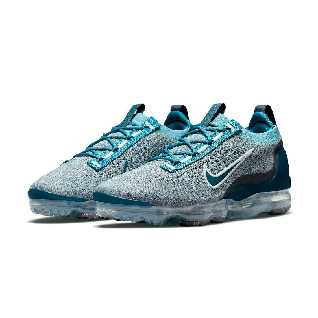 Nike Air Vapormax 2021 FK Mens Size 8 Sneaker Shoes DC9394 400 Blue Grey Tea