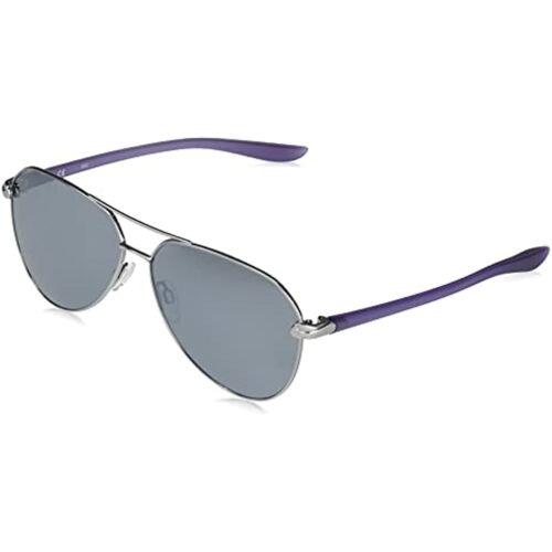 Nike Gunmetal Purple City Aviator Sunglasses 61mm with Nike Bag - Frame: , Lens: Grey, Manufacturer: