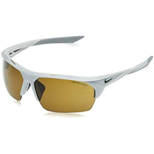 Nike EV1069 013 Grey Terminus Sunglasses with Terrain Tint Lenses Nike Bag - Matte Wolf Grey/Black, Frame: Grey, Lens: