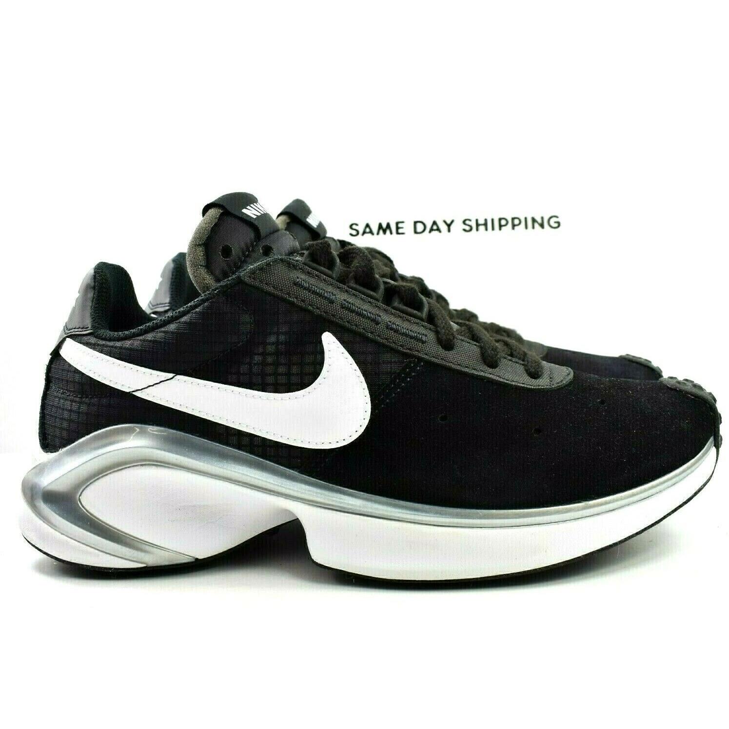 Nike D/ms/x Waffle Mens Size 10 Shoes CQ0205 001 Black White Metallic Silver