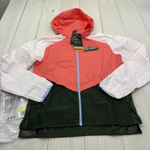 Nike Shield Women`s Trail Running Jacket Size Small Water Resistant