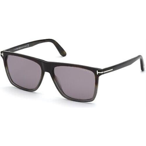 Tom Ford TF 832 FT0832 Fletcher Gradient Havana Into Grey 55C Sunglasses