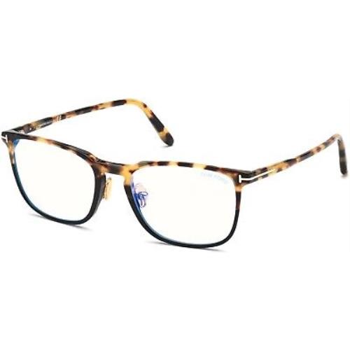 Tom Ford TF 5699 FT5699 -B Shiny Tortiose with Crystal Blk 056 Eyeglasses