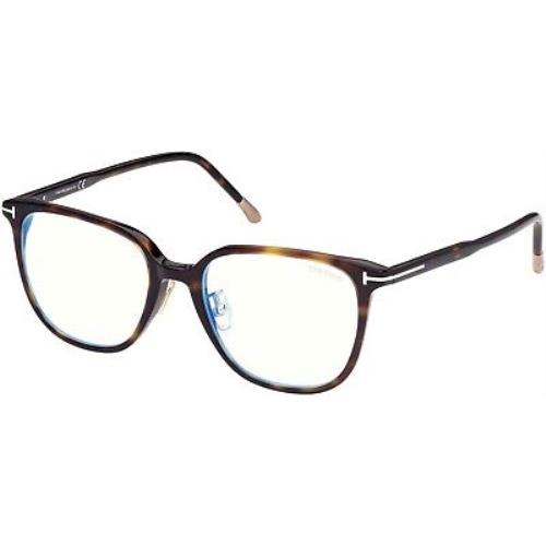 Tom Ford TF 5778 FT5778 -d-b Shiny Classic Dark Havana t Logo 052 Eyeglasses