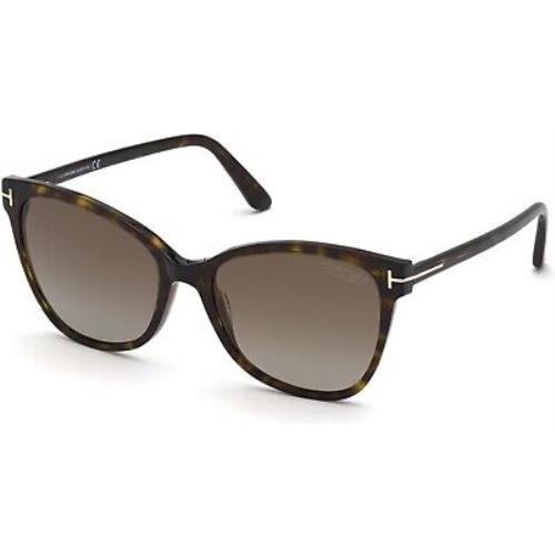 Tom Ford TF 844 FT0844 Shiny Classic Dark Havana Brown Polarized 52H Sunglasses