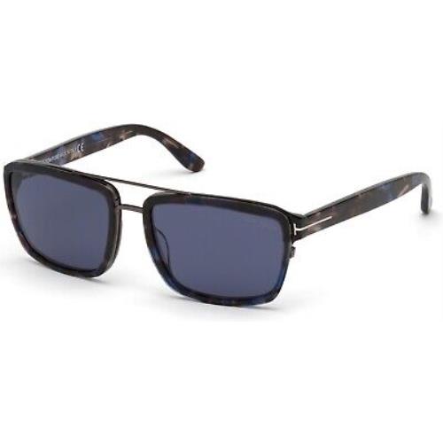 Tom Ford TF 780 FT0780 Blue Havana Blue Lenses 55V Sunglasses