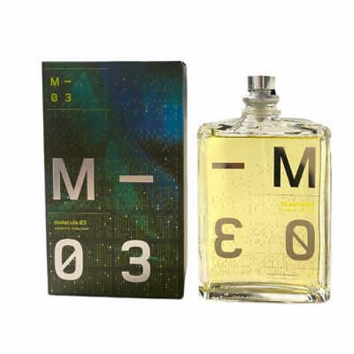 Molecule 03 by Escentric Molecules For Unisex Edt 3.4 oz