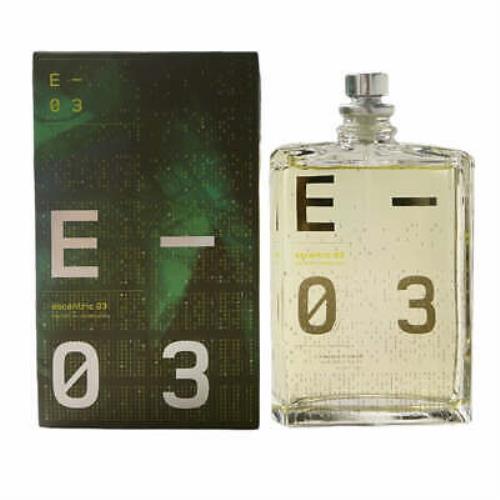 Escentric 03 by Escentric Molecules For Unisex Edt 3.5 oz