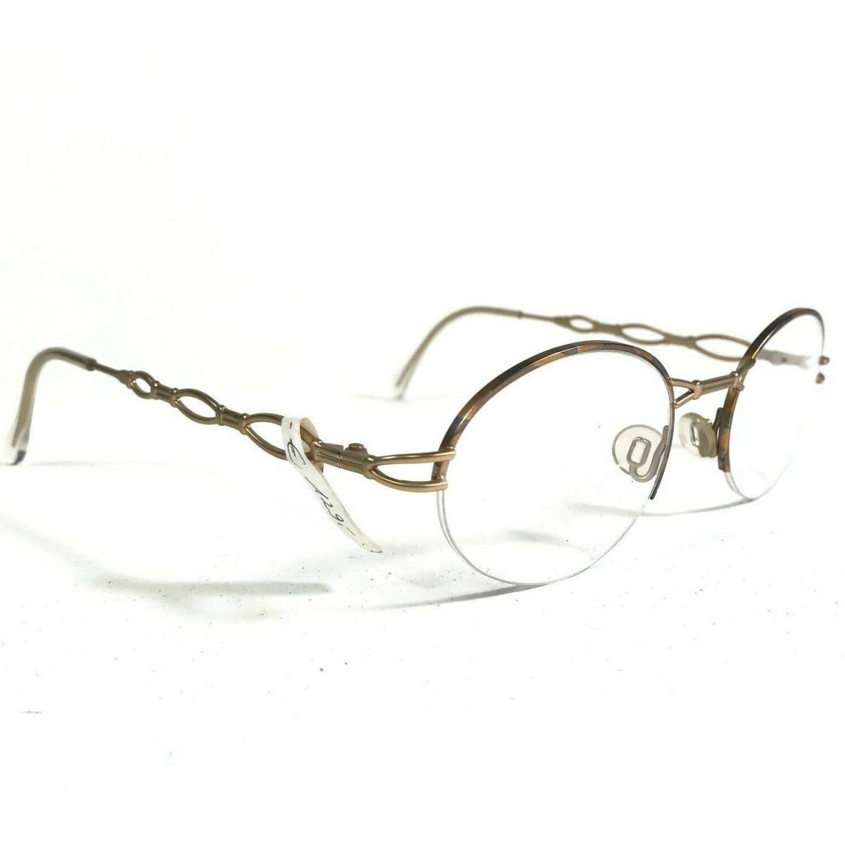 Cazal Eyeglasses Frames MOD.1128 COL.682 Gold Round Half Rim 50-21-135