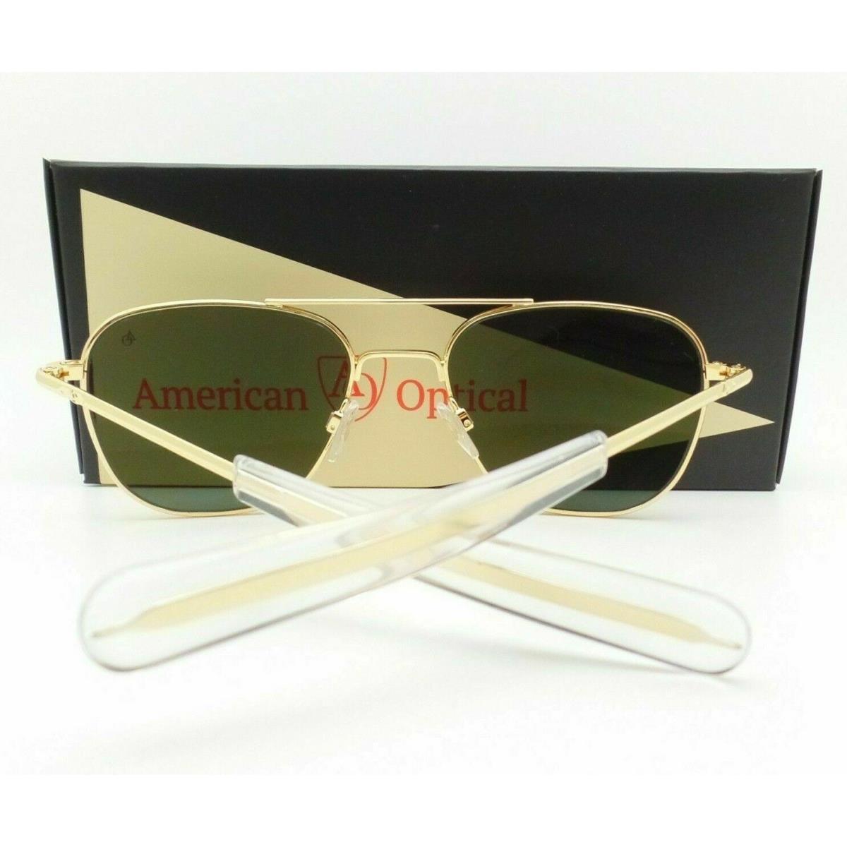 American Optical Original Pilot AO American Optical Pilot 23k Gold Green Lens Options Sunglasses 55/20/140 Nylon Polarized