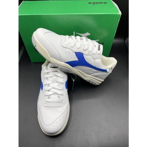 Diadora Maverick H.o.c. Size 9.5 Tennis Shoes Blue Made In Italy