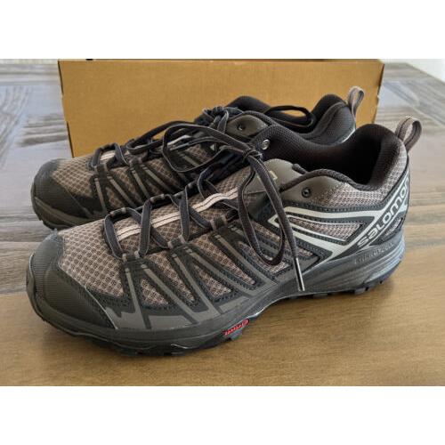 Salomon X Crest Hiking Shoes Men s Size 10 Gray Contagrip Trail Outdoor 408294