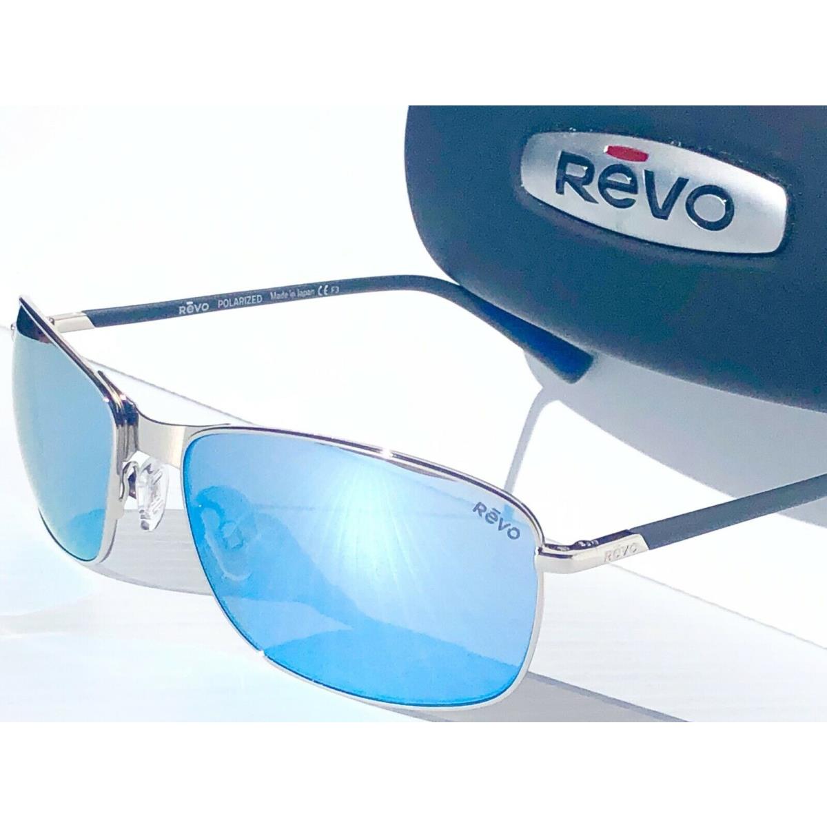 Revo sunglasses Decoy - Silver Frame, Blue Lens