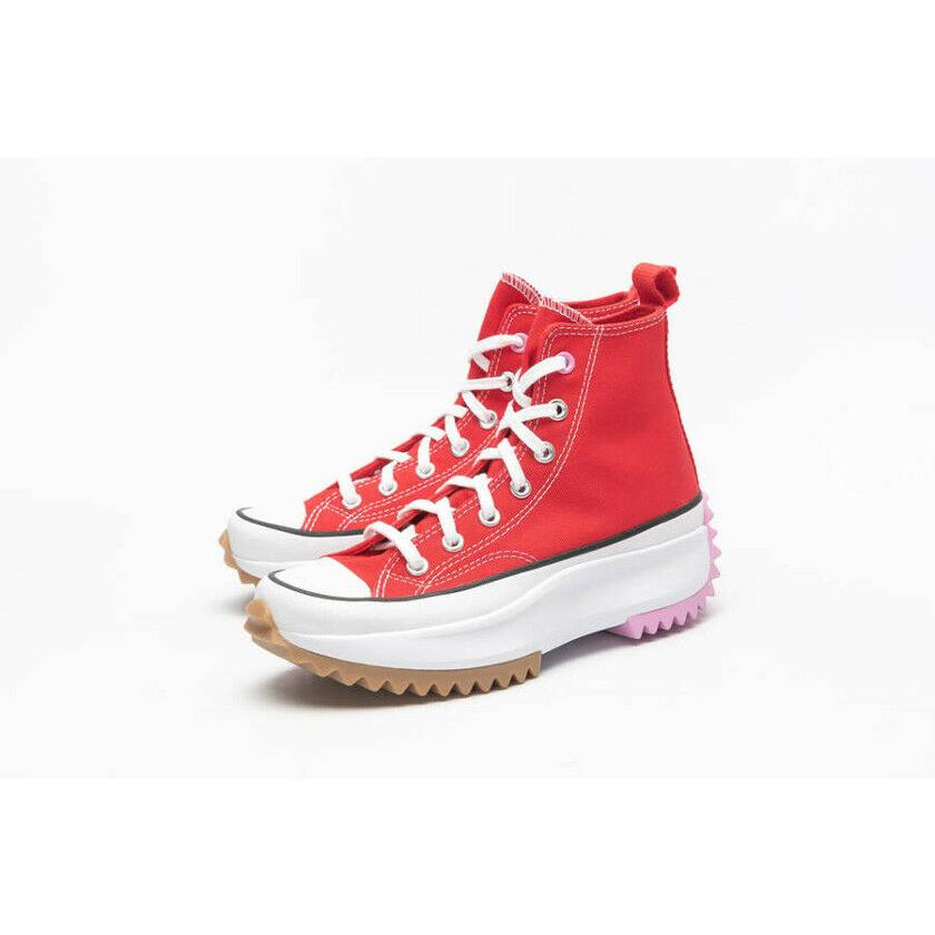 Converse Run Star Hike 167107C Women`s University Red Sneakers Size 4.5 HS53
