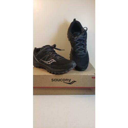 Black/Charcoal Saucony Excursion TR14 Mens Trail Running Shoes 10 