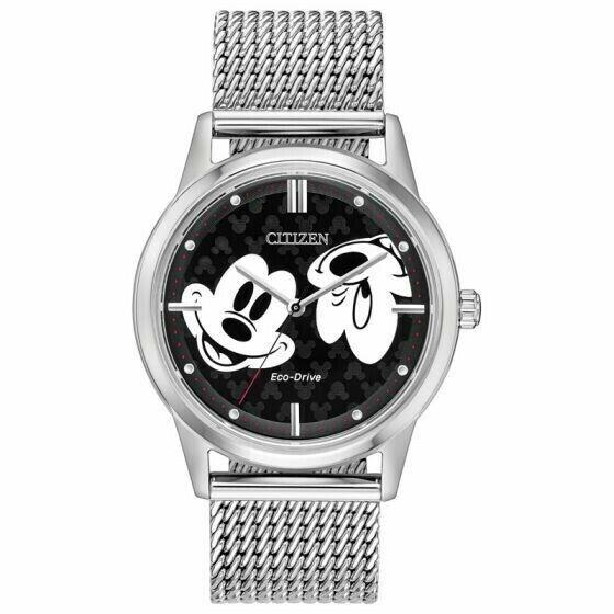 Citizen Mickey Mouse Unisex FE7060-56W Black Dial 40mm Women`s Watch