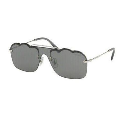 Miu Miu MU55US 1BC175 Women Shield Sunglasses W/grey Gradient Lens