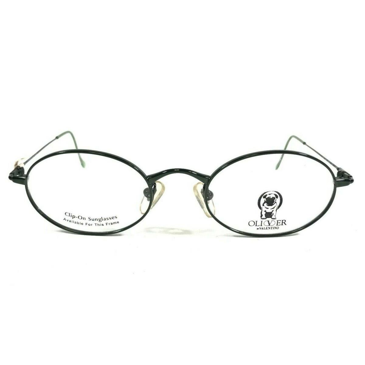 Oliver by Valentino 1408 1258 Kids Eyeglasses Frames Green Oval 48-20-135