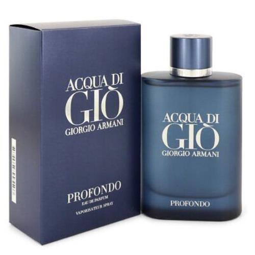 Acqua Di Gio Profondo By Giorgio Armani Eau De Parfum Spray 4.2oz/125ml For Men