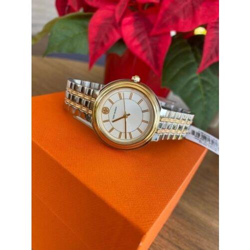 Tory Burch watch Bailey - White Dial, Gold Band, White Bezel 2