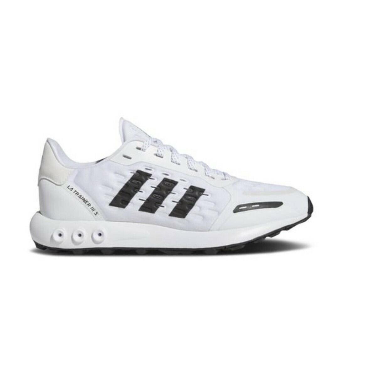 Adidas LA Trainer 3 Mens Sz 11.5 Casual Running Shoe White Black Trainer Sneaker