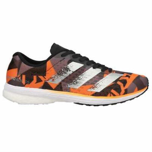 Adidas EG4668 Adizero Adios 5 Mens Running Sneakers Shoes - Black Orange - Black,Orange