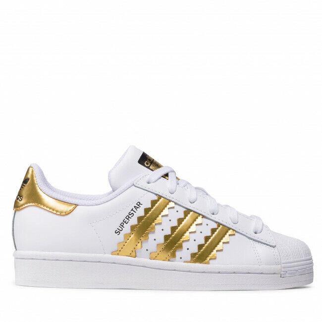 Adidas shoes Originals Superstar - White/Gold 1