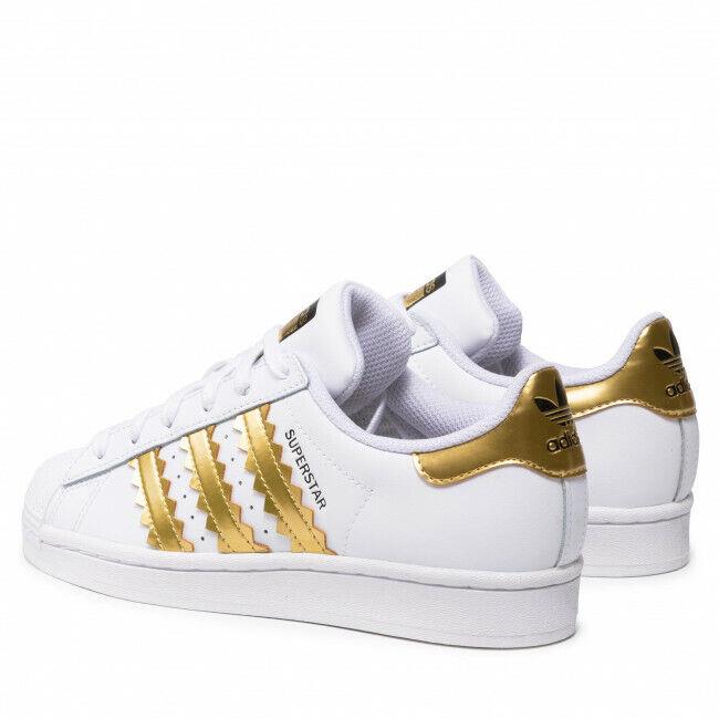 Adidas shoes Originals Superstar - White/Gold 2