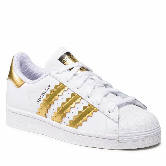 Adidas shoes Originals Superstar - White/Gold 6