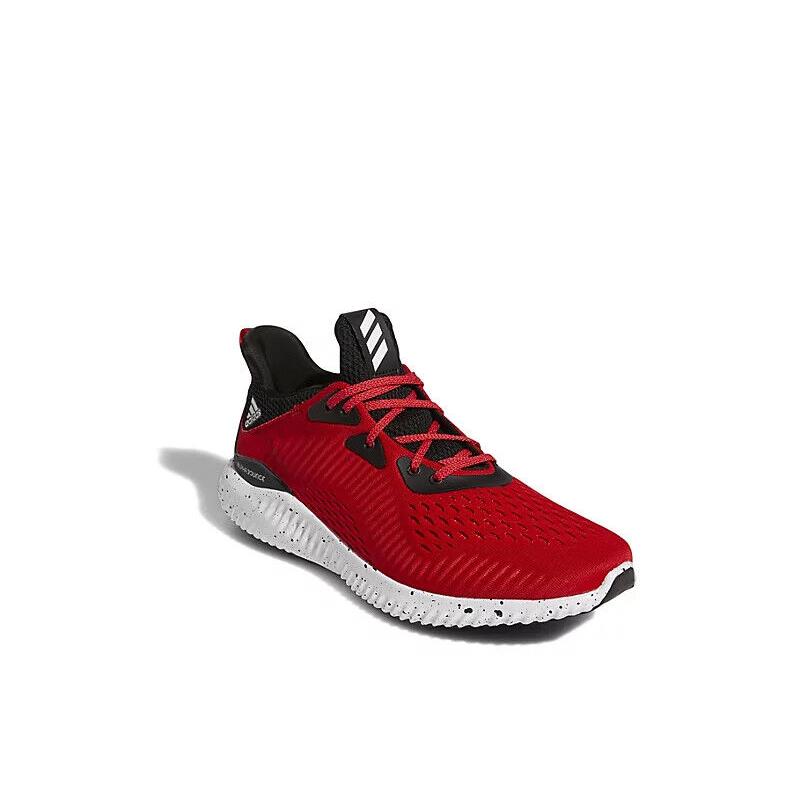 Adidas Alphabounce Men`s Athletic Running Low Top Shoes Red
