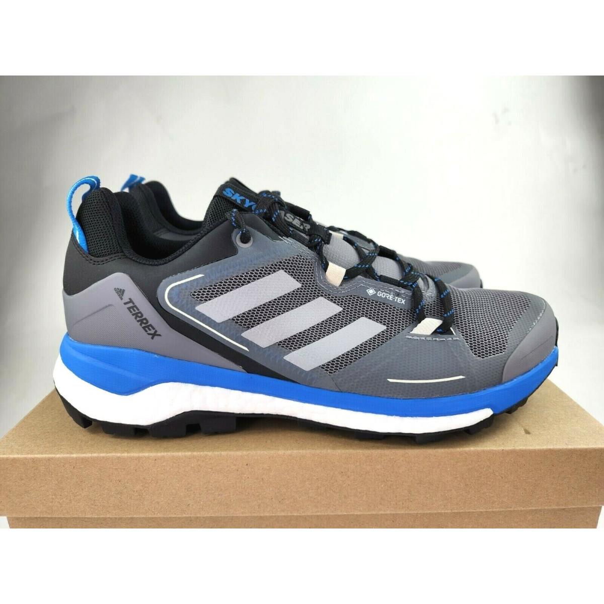 Adidas Terrex Skychaser 2 Gtx Gore-tex Trail Hiking Blue Black White Shoes Boots