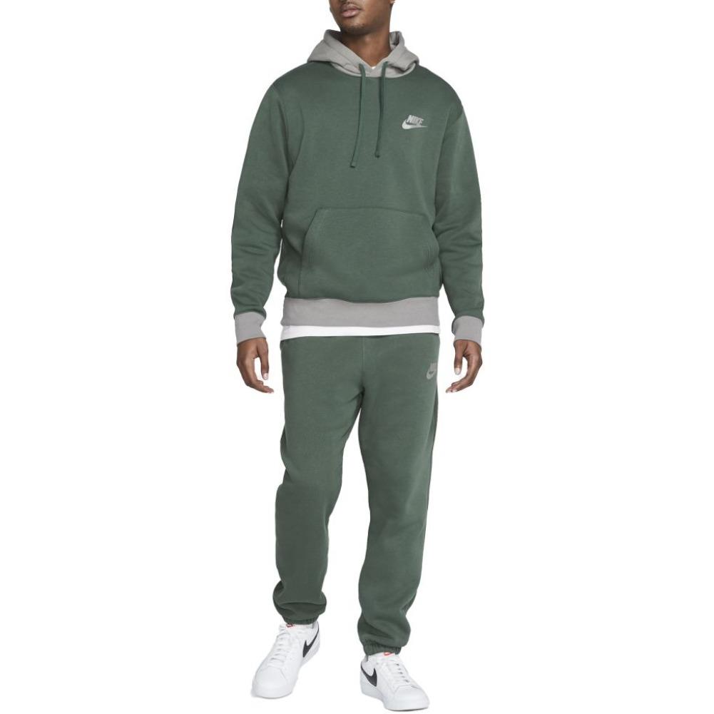 Nike Men`s Jogger Set 2-Piece Fleece Athletic Jogger Pants and Hoodie Tracksuit Green