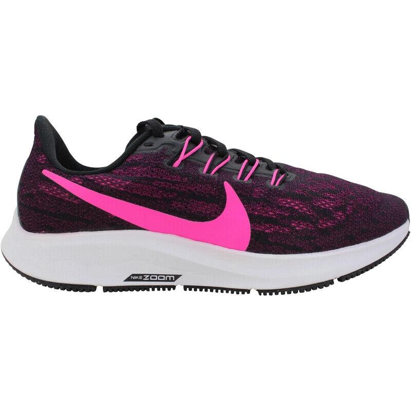 Nike Air Zoom Pegasus 36 AQ2210-009 Women Black/pink Blast-true Berry Shoes PM26 - Black/Pink Blast-True Berry