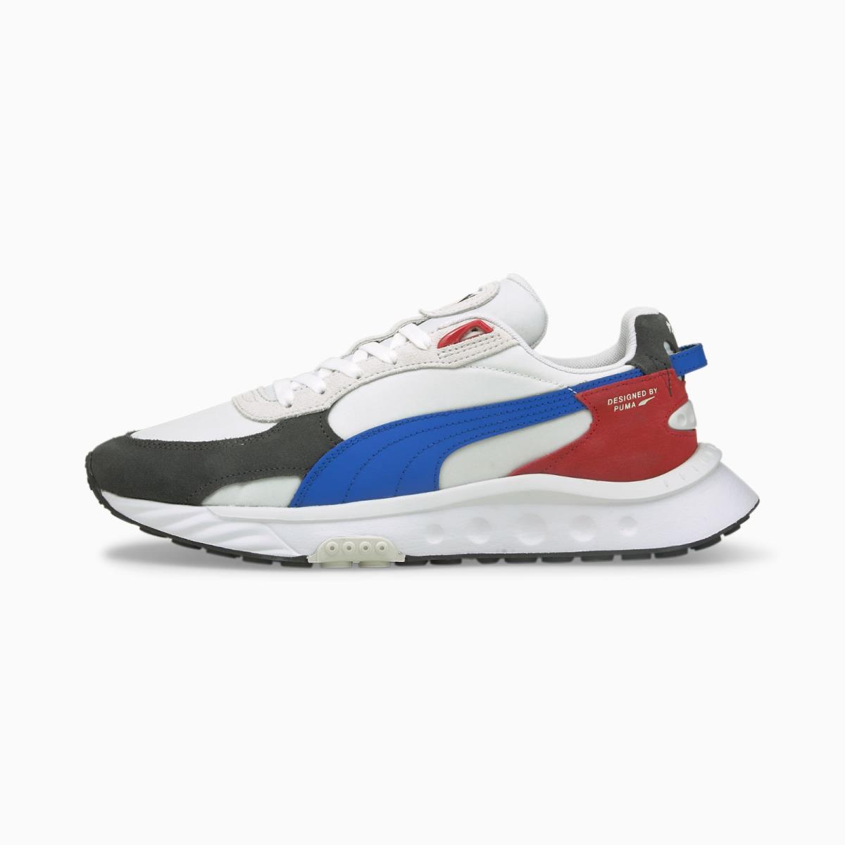 Puma Wild Rider Rollin - White Blue Red / 38151704 / Mens Shoes Sneakers