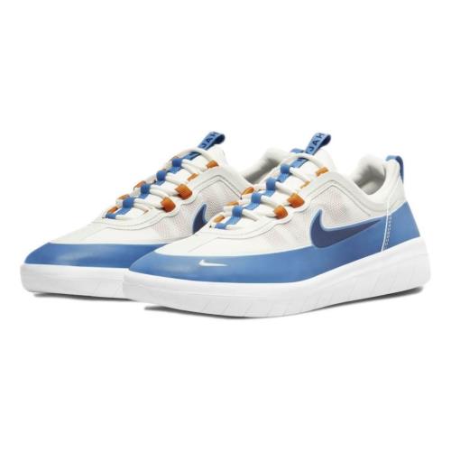Nike SB Nyjah Free 2 `white Dutch Blue` Men`s Skate Shoe Sneakers BV2078-402 - Dutch Blue/Navy-Sunset
