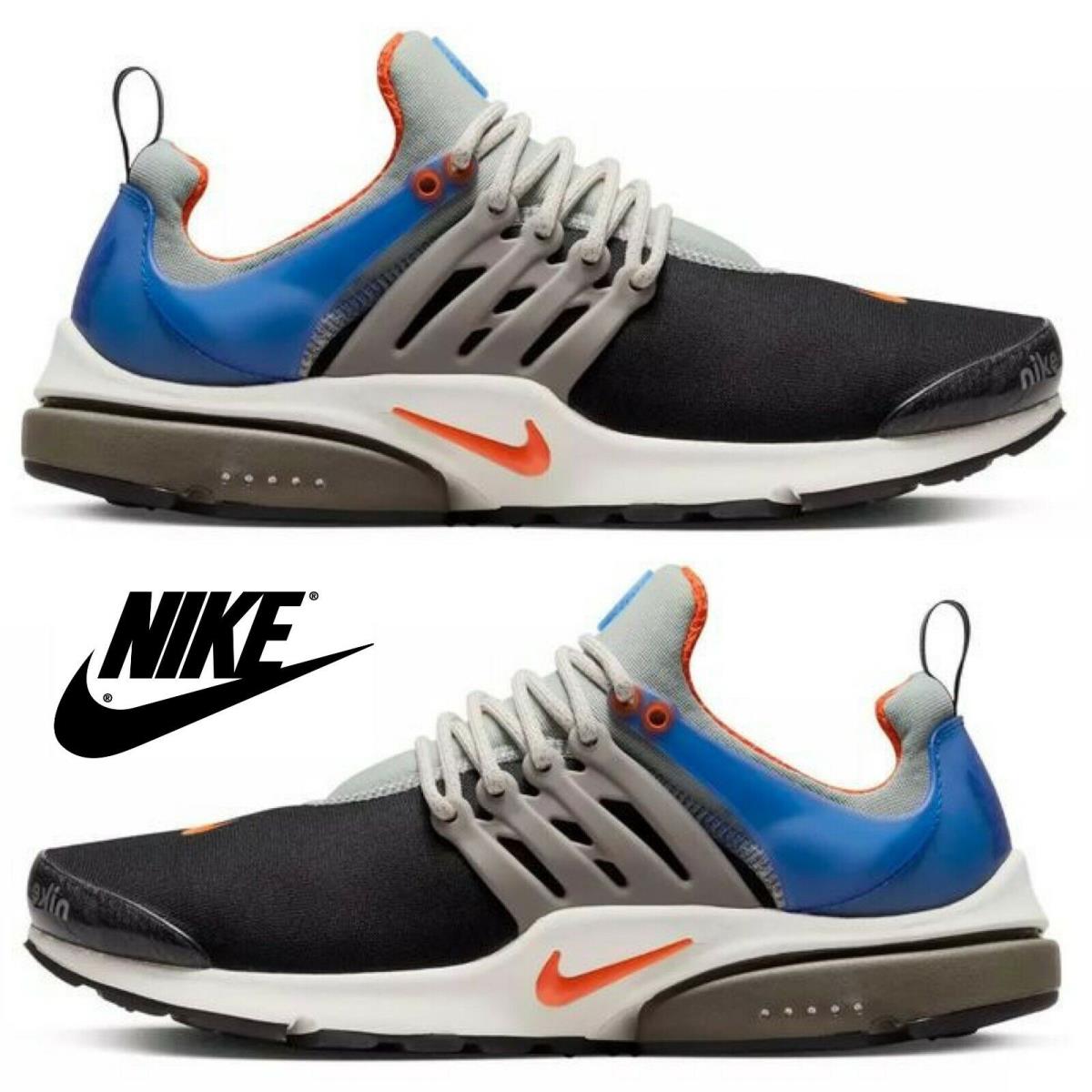 Nike Air Presto Running Sneakers Men`s Comfort Casual Shoes Sport Blue Black